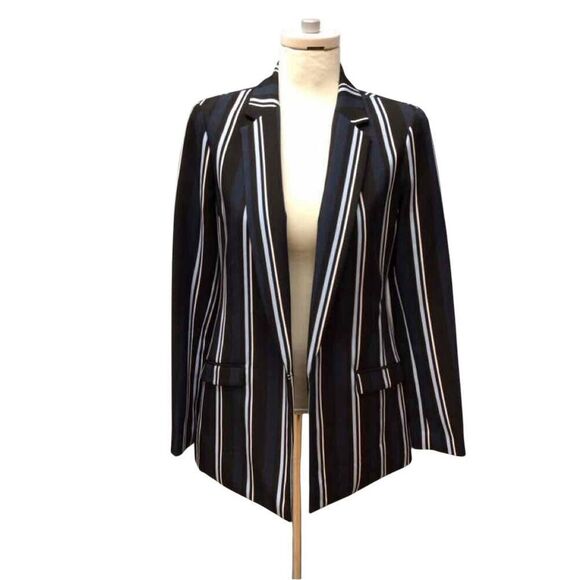 ✨INC Women's Striped Blazer Sz Medium Jacket✨ - Picture 2 of 10